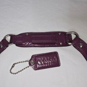 Coach MADISON Purple Patent Leather REPLACEMENT STRAP & HANG TAG ONLY